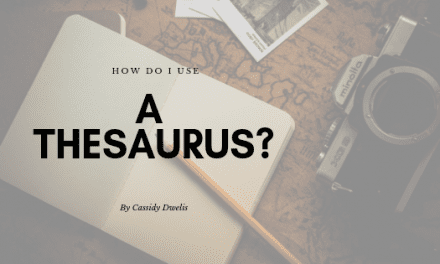 How do I use a thesaurus when writing?